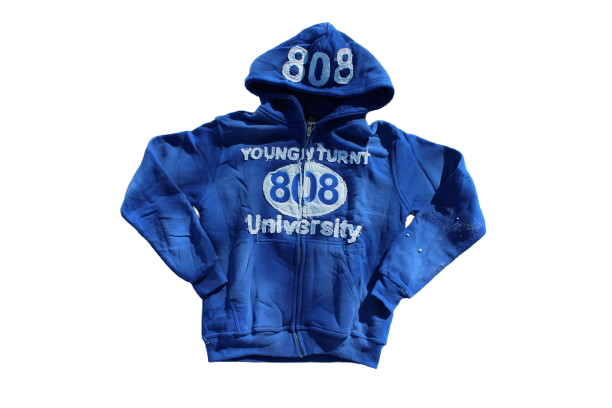 BLUE YOUNG N TURNT UNIVERSITY JUMPSUITS