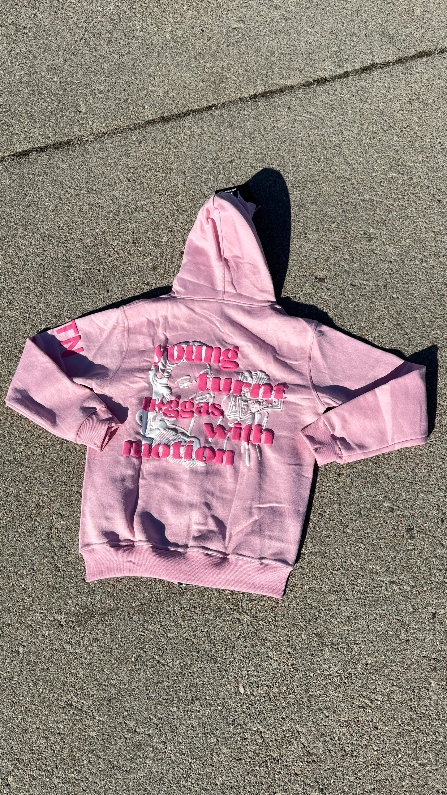 LONG SLEEVE FULL ZIP JACKET/ PINK