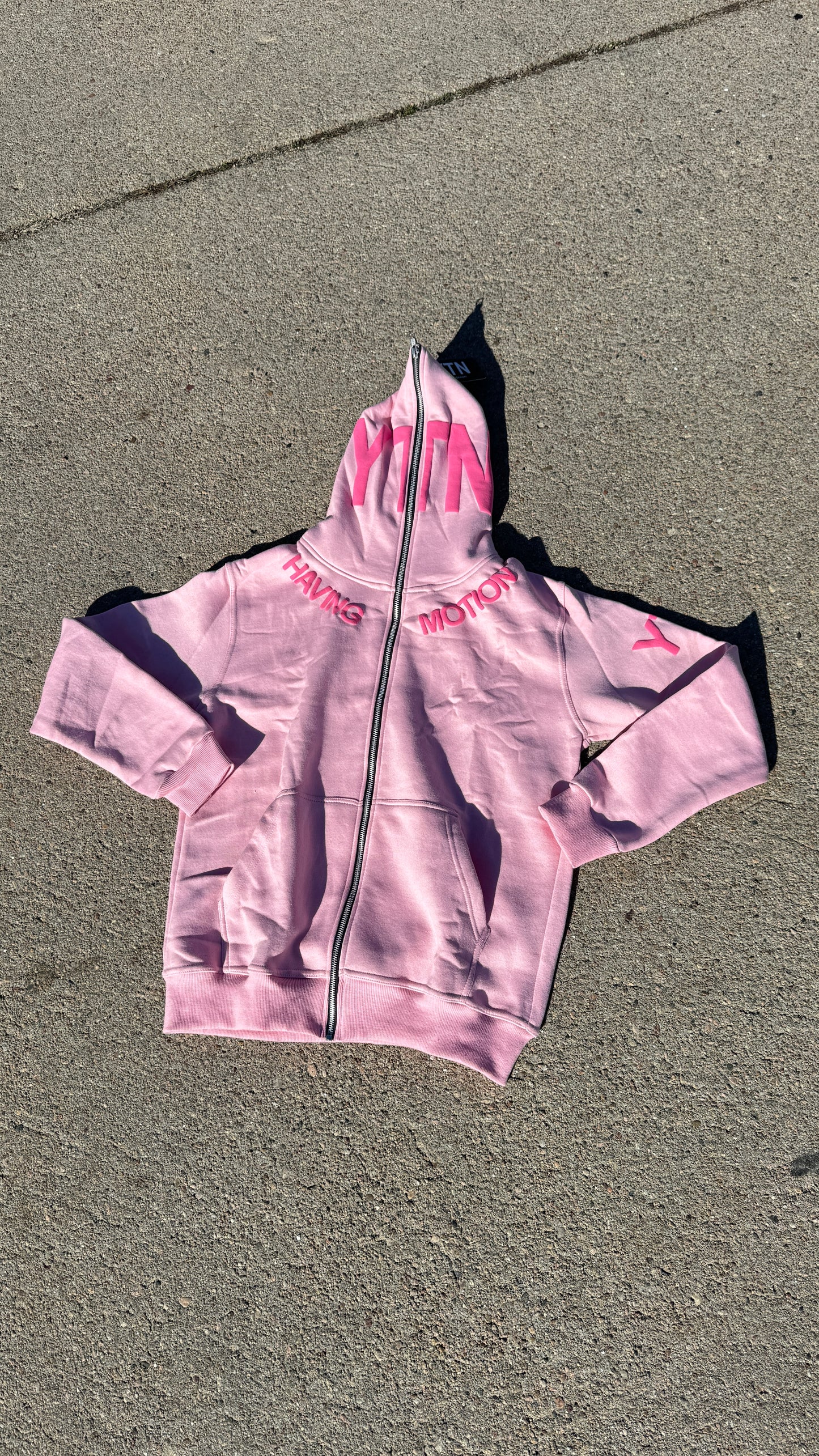 LONG SLEEVE FULL ZIP JACKET/ PINK