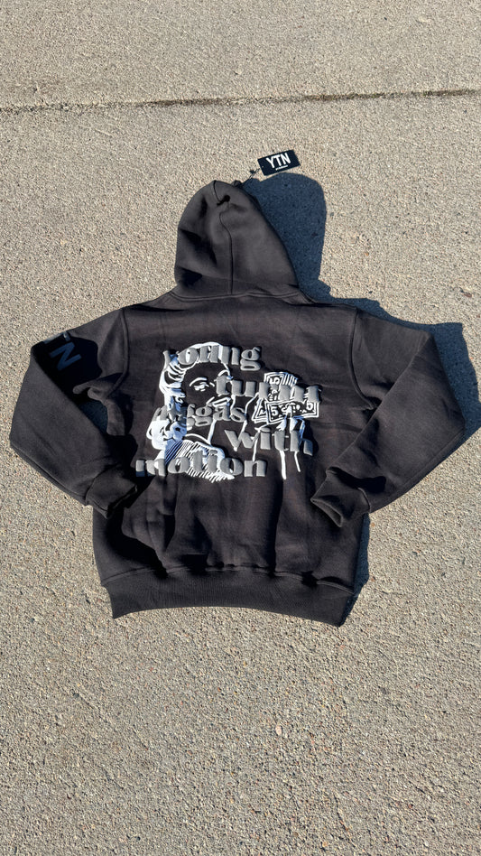 LONG SLEEVE FULL ZIP JACKET/BLACK